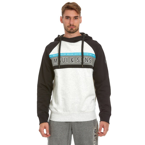 MAUI Mens Valim Hoodie - Grey | MENS | Maui & Sons