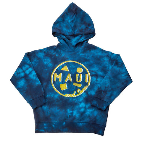 MAUI Kids Erlik Hoodie Blue Tye Dye | KIDS | Maui & Sons