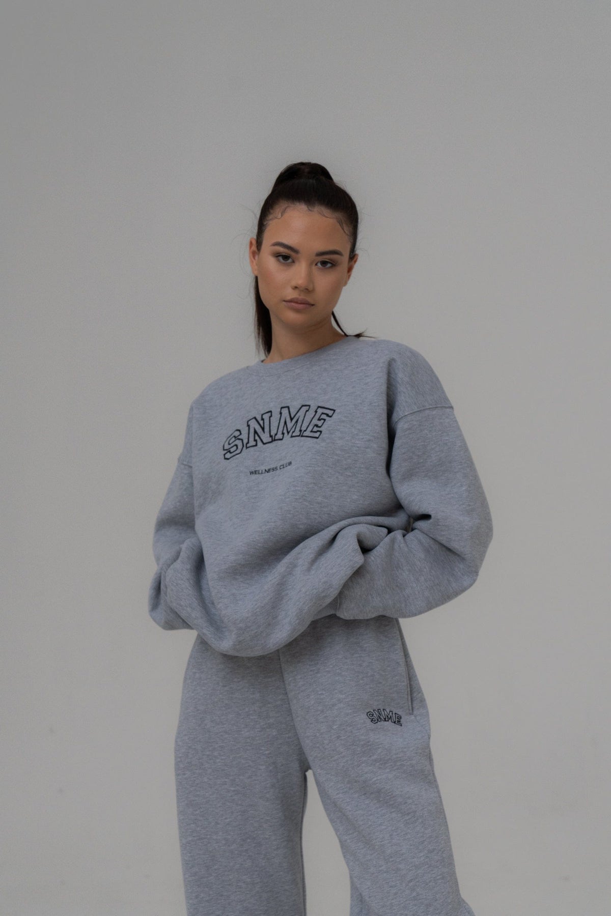 SIANMARIE Baggy Retro Joggers - Grey Track Pant