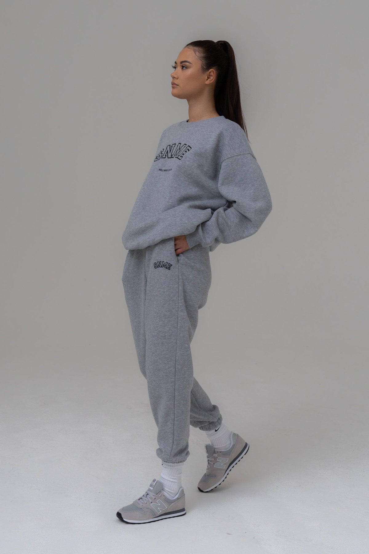 SIANMARIE Baggy Retro Joggers - Grey Track Pant