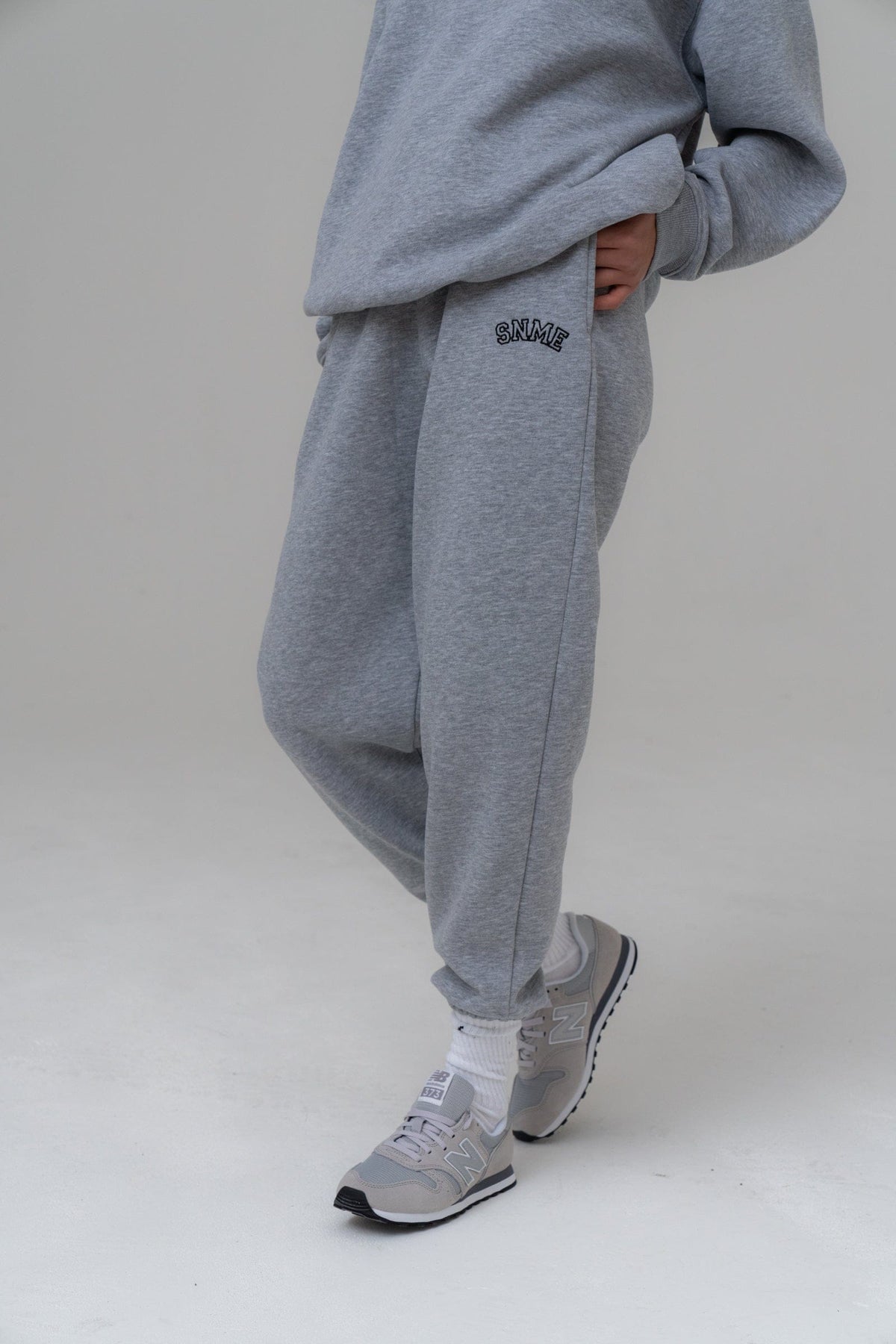 SIANMARIE Baggy Retro Joggers - Grey Track Pant