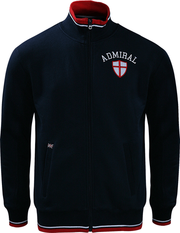 ADMIRAL 100 Year Shield Full Zip Fleece. Navy colour | MENS | Admiral