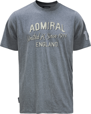 ADMIRAL Grey  T Shirt | MENS | Admiral
