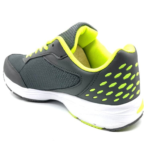 Admiral Mens Aerobreeze Pacemaker - Lightweight Running and Training Shoe - Grey / Citron | MENS | Admiral