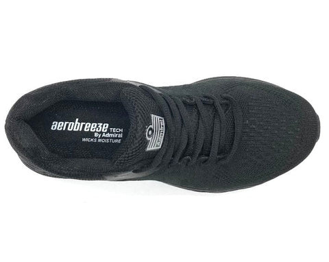 Admiral Black Running Shoes For Men