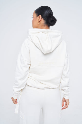 SIANMARIE Essential Oversized Hoodie - Nude | WOMENS | Sian Marie