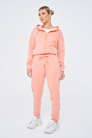 SIANMARIE Front Seam Joggers / Trackpants - Peach | WOMENS | Sian Marie