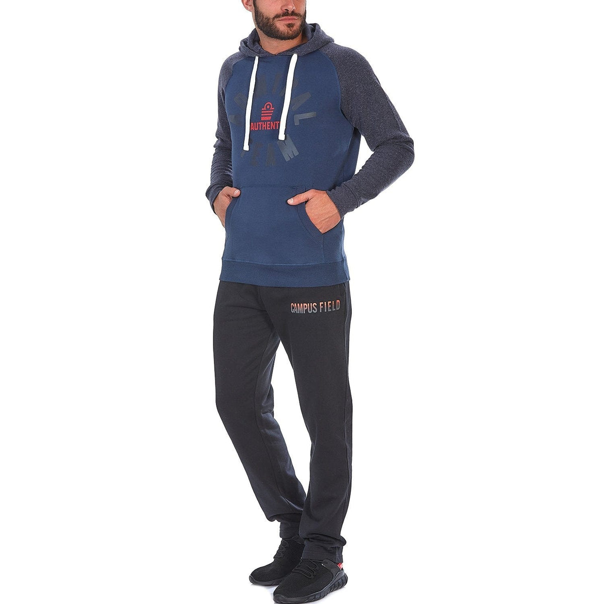 ADMIRAL TUVO Fleece Hoodie - Navy/Insignia Blue