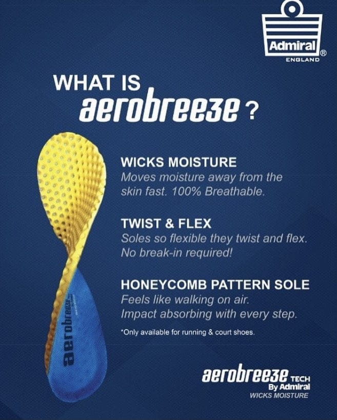 ADMIRAL Mens Aerobreeze Racer - Lightweight running and training shoe.