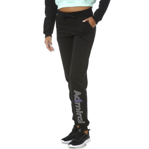 ADMIRAL Women Galic Fleece Black Trackpant