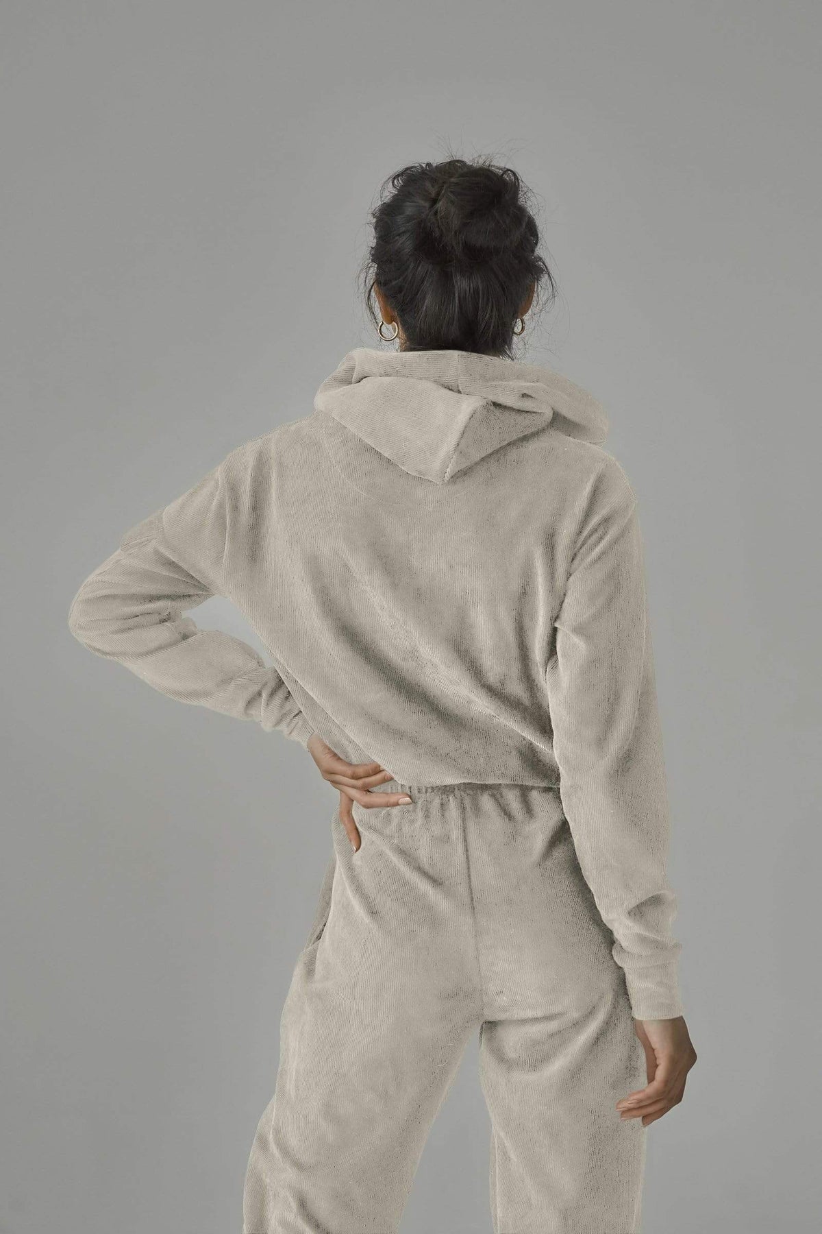 SIANMARIE Brushed Nude Hoodie