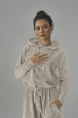 SIANMARIE Brushed Nude Hoodie | WOMENS | Sian Marie