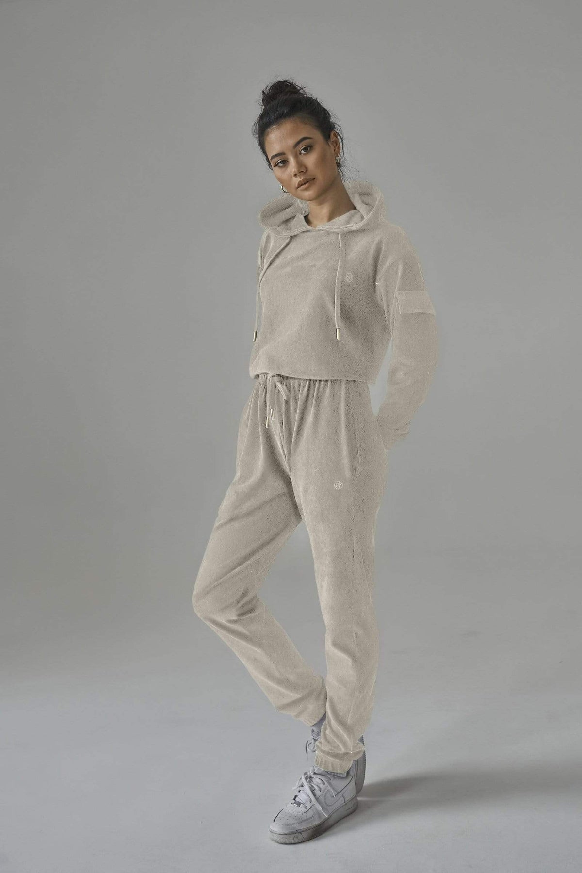 SIANMARIE Brushed Nude Hoodie