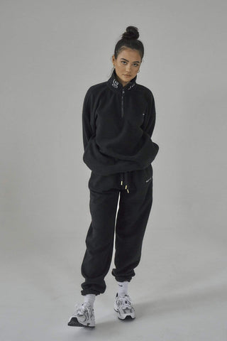 SIANMARIE Fleece Black Baggy Joggers - Track Pant | WOMENS | Sian Marie