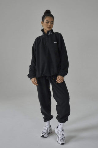 SIANMARIE Fleece Black Baggy Joggers - Track Pant | WOMENS | Sian Marie