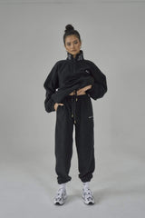 SIANMARIE Fleece Black Baggy Joggers - Track Pant | WOMENS | Sian Marie