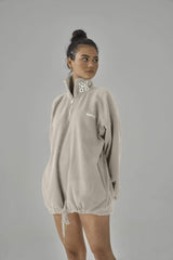 SIANMARIE Quarter Zip Nude Fleece | WOMENS | Sian Marie