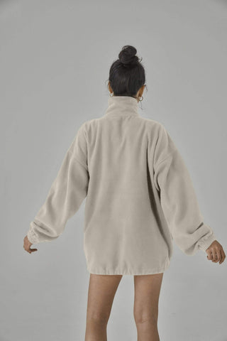 SIANMARIE Quarter Zip Nude Fleece | WOMENS | Sian Marie